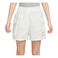 (WMNS) Nike Sportswear Essential Woven High-Waisted Cargo Shorts Asia Sizing 'Sail' HM6983-133
