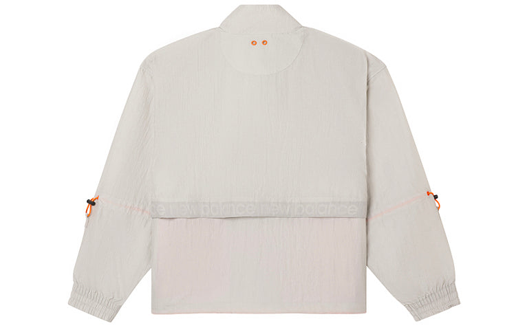 (WMNS) New Balance Stand Collar Casual Jacket Asia Sizing 'Gray' AWJ03360-LG