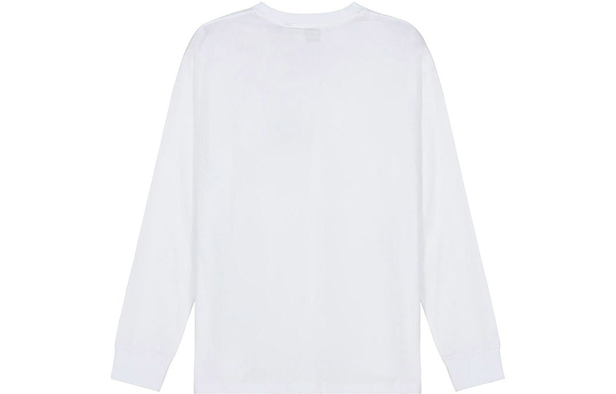 Burberry FW20 Logo Cotton Crewneck Long Sleeve White 80243411