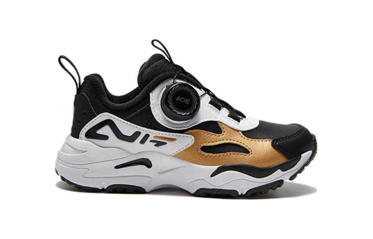 (PS) FILA BOA Classic Vintage Shoes 'Black White Gold' K14B341191PBG