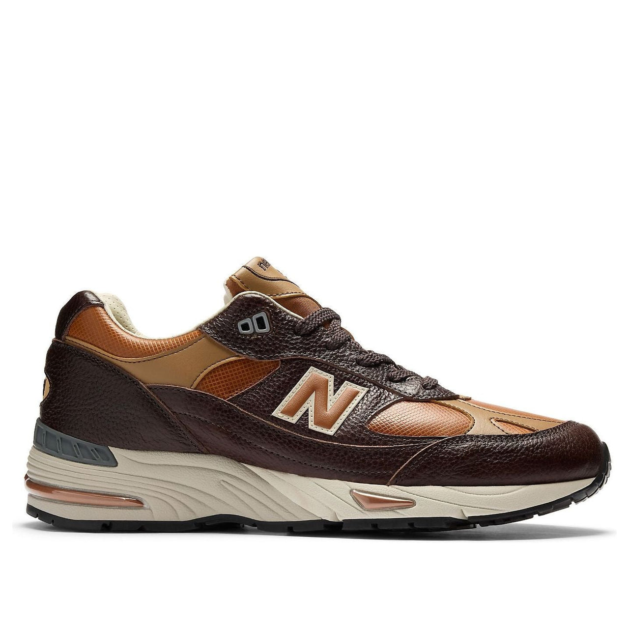 (WMNS) New Balance 991v1 Made in UK 'Chocolate Plum Caramel Cafe' W991LB1
