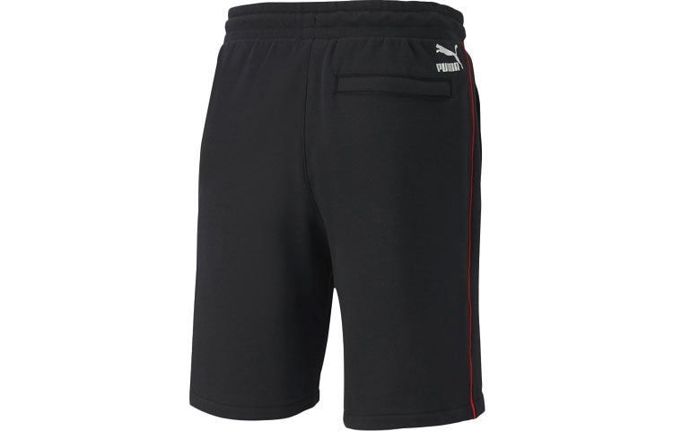 PUMA Sport Knitted Shorts 'Black White Red' 598637-01