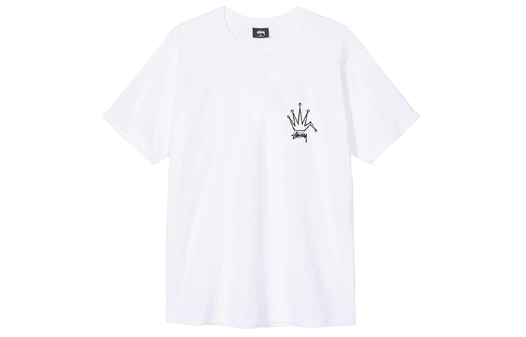 Stussy Unisex Old Crown Printing Logo White 1904510-WHITE