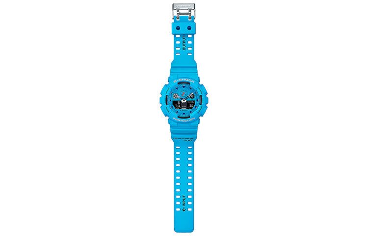 CASIO G-Shock Analog-Digital 'Light Blue' GA-100RS-2A