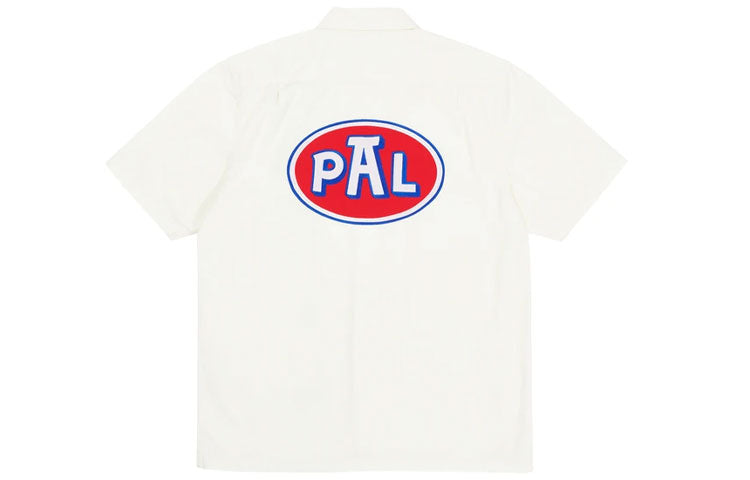 PALACE GASSY SHIRT WHITE Colorblock Pocket Embroidered Logo Short Sleeve Unisex P20SHT029