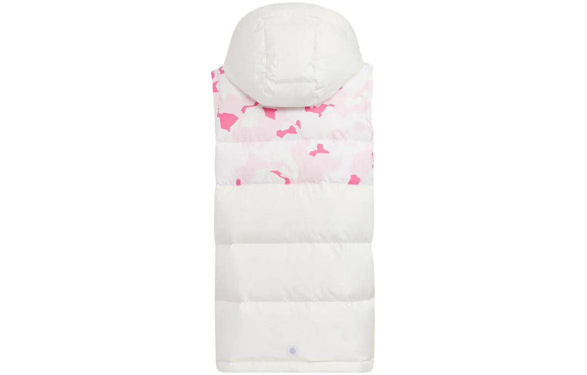 (GS) adidas Reversible Down Vest 'White Pink' HY0566
