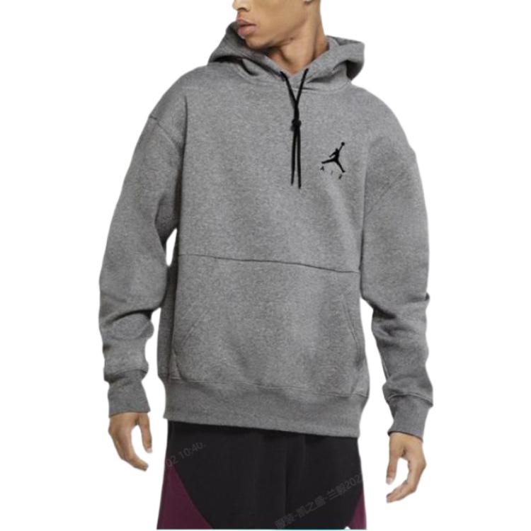 Air Jordan Classic Flying Hooded Pullover Hoodie Men's Grey CK6685-091