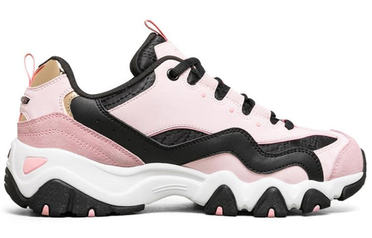 (WMNS) Skechers D'lites 2.0 Sports Shoes Pink/Black/White 88888393-PKBK