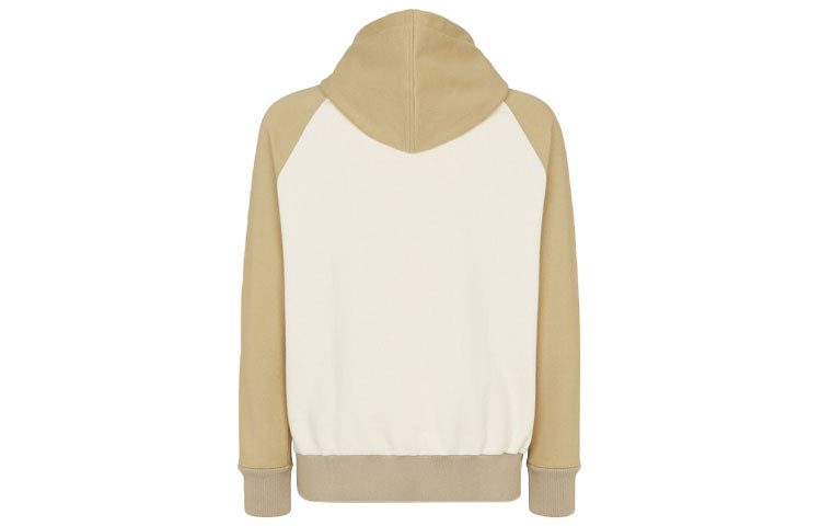 Men's FENDI SS21 Casual Cotton Colorblock Sports Beige FAF588A529F1DS8