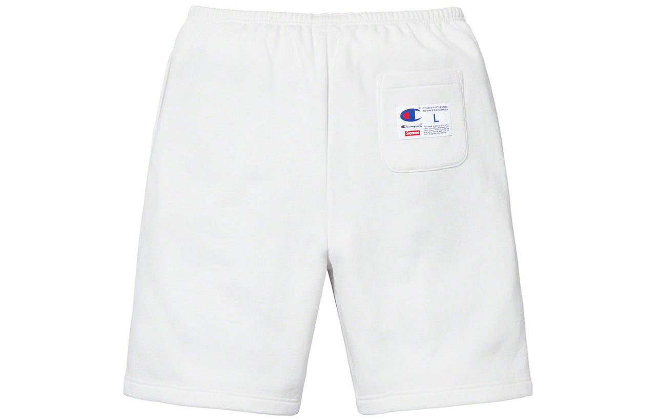 Supreme x Champion SS19 Outline Sweatshort White SUP-SS19-10075