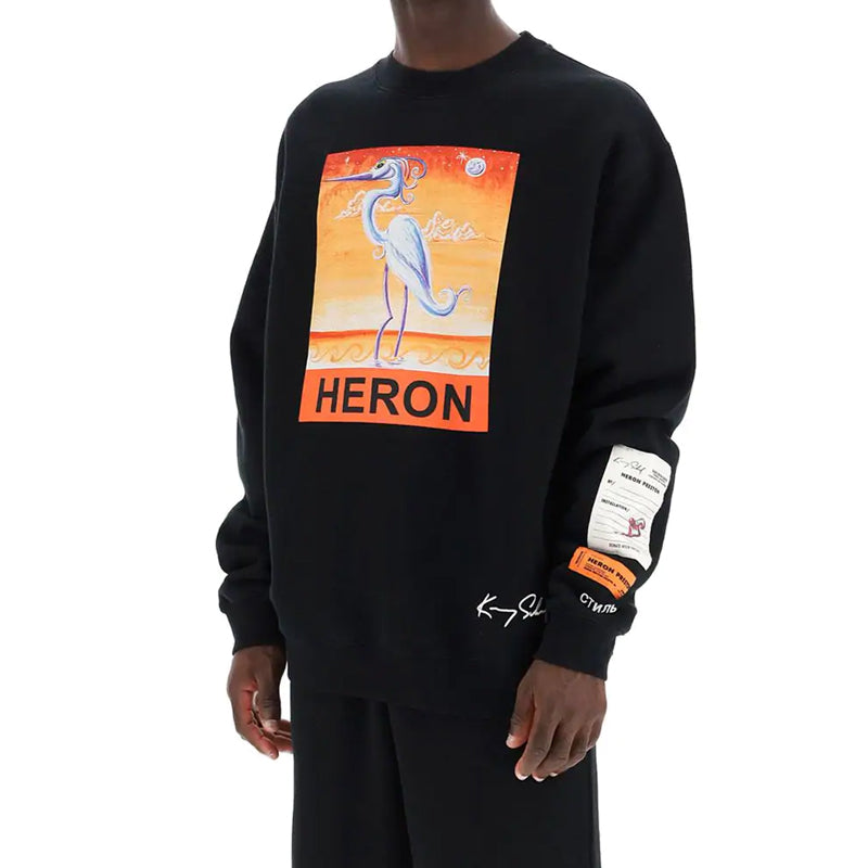 Men's HERON PRESTON Printing Sports Black HMBA014F20JER0191020