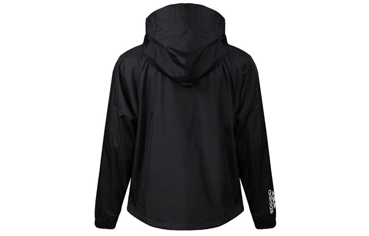 (WMNS) adidas hooded track Jacket Black DZ0034