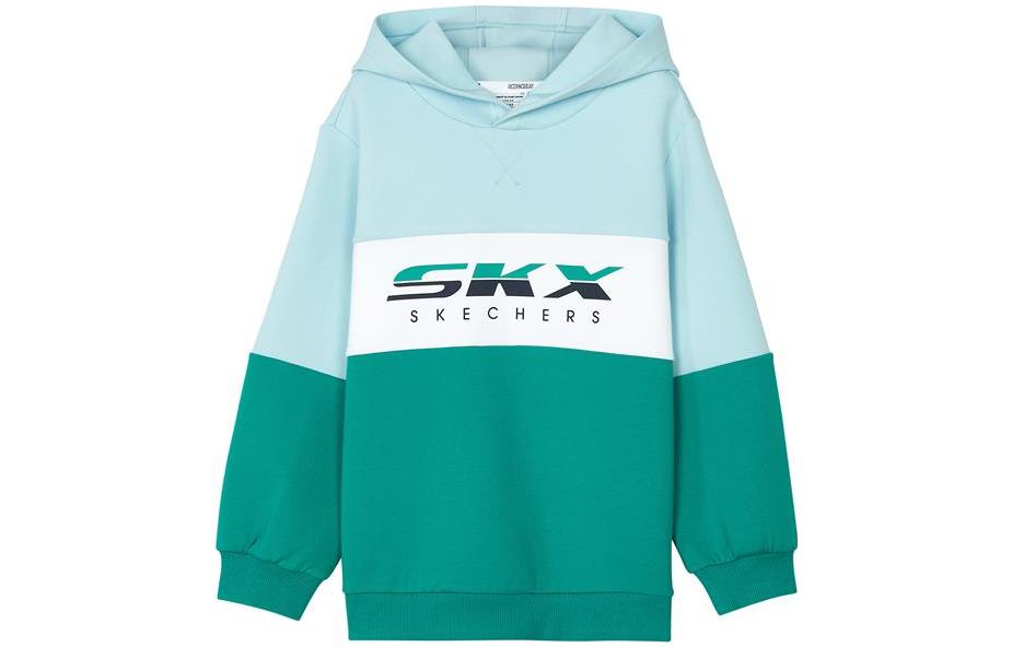 (GS) Skechers SKX Hoodie 'Orange Black White Blue Green' P122B020