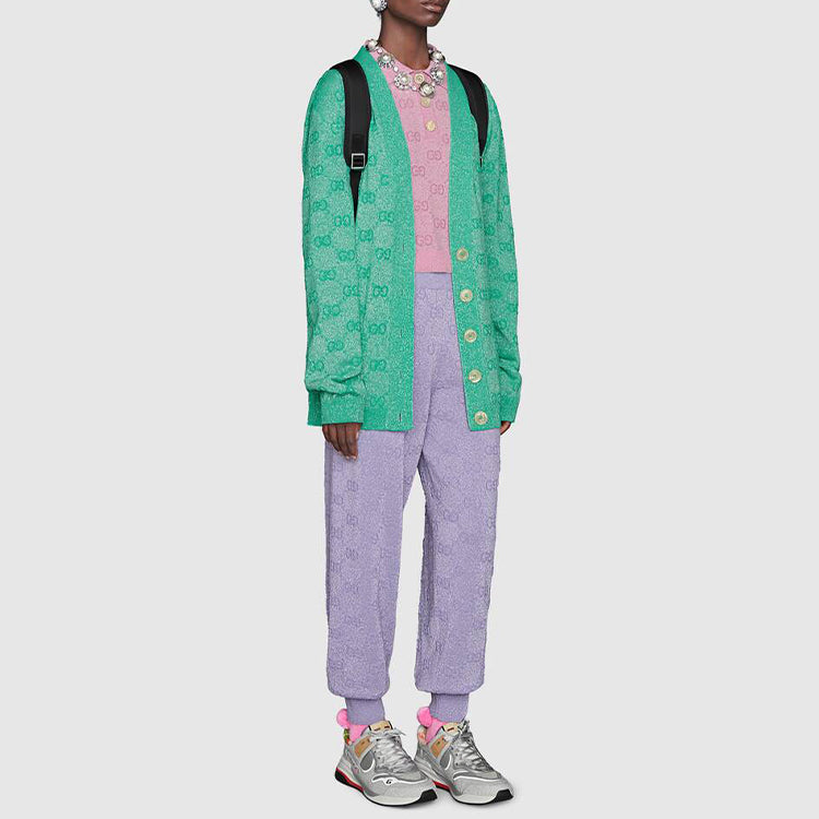 (WMNS) Gucci Shiny Wool Purple Long Pants/Trousers 611276-XKA5X-5137