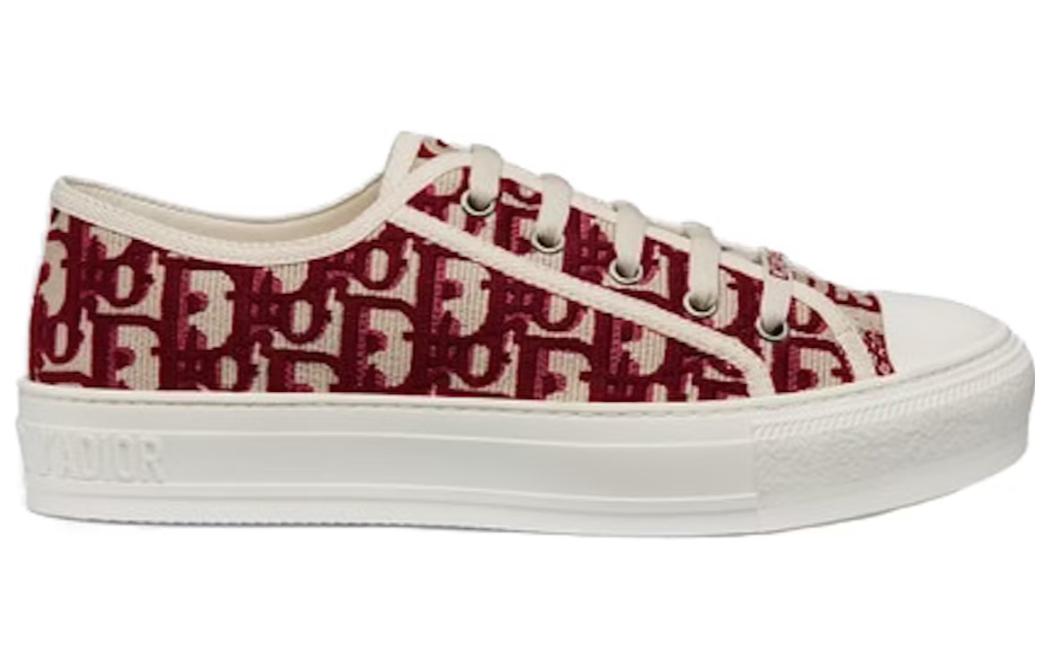 (WMNS) Dior Walk'N'Dior Oblique 'Red Canvas' KCK211OBE_S16V