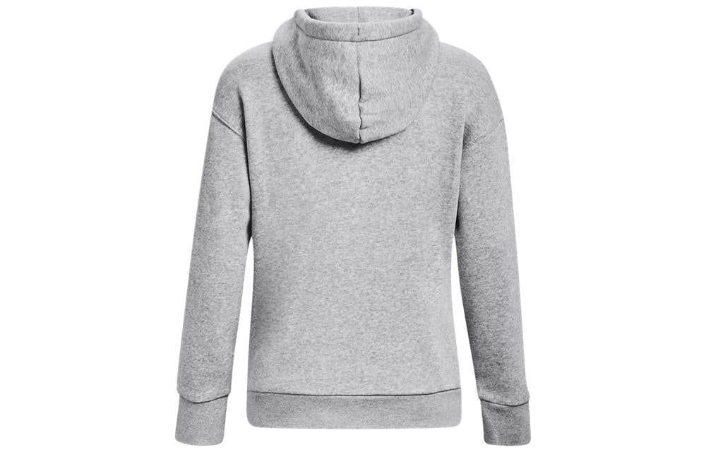 (WMNS) Under Armour Essential Fleece Hoodie 'Grey' 1373033-011
