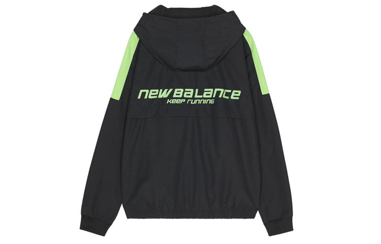 New Balance Men's New Balance hooded Athleisure Casual Sports Jacket Black AMJ03318-BK