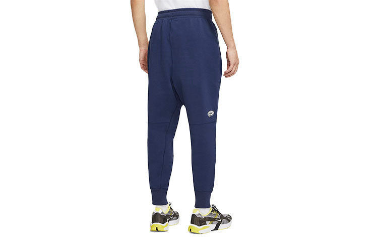 Nike Sportswear Airmoji Embroidered Bundle Feet Knit Sports Pants Navy Blue Dark CU4262-410