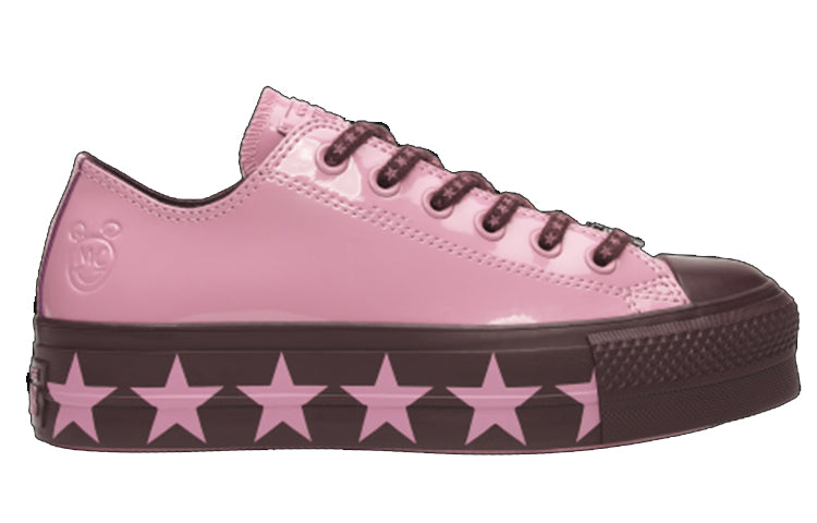 (WMNS) Converse Miley Cyrus x Chuck Taylor All Star Lift Ox 'Pink Burgundy' 563718C