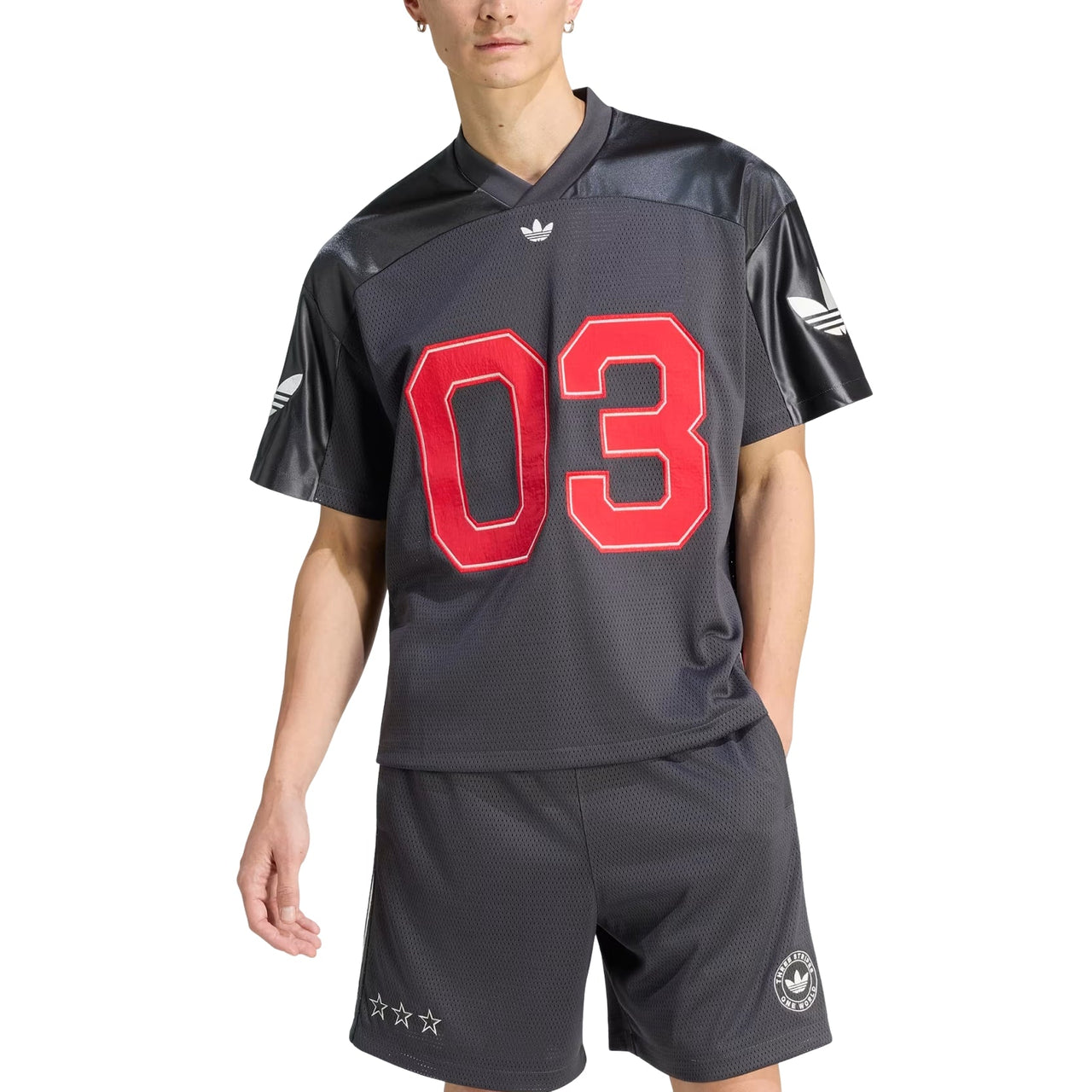adidas Jersey Asia Sizing 'Black Red' KU9215