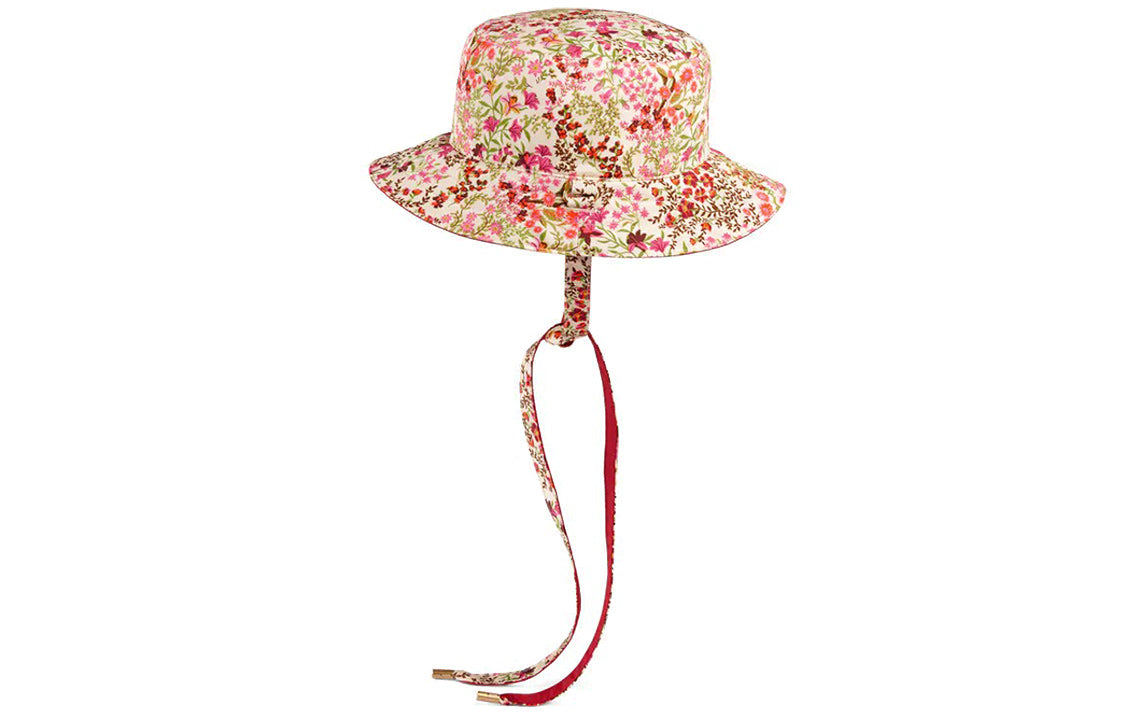 Gucci Floral Print Hat With Gucci Eschatology Label 'Pink' 656165-4HAFM-9879