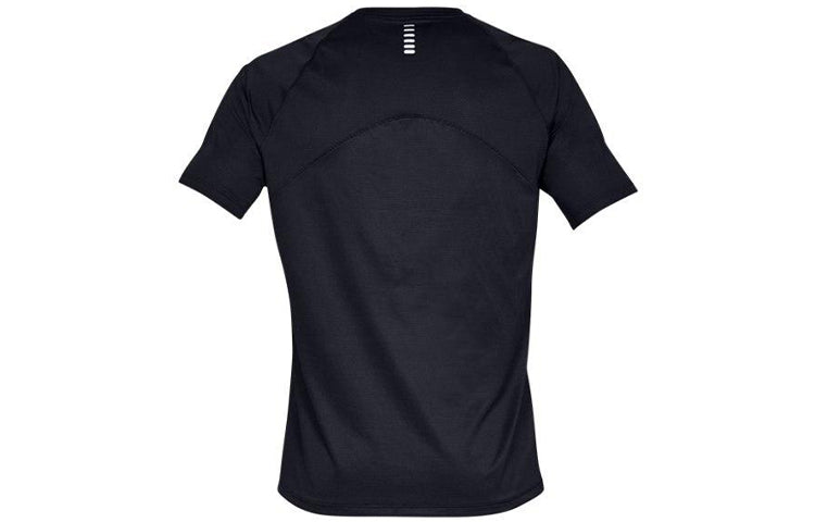 Men's Under Armour Qualifier Running Training Sports Short Sleeve Black 1326587-001