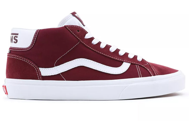 Vans Unisex Mid Skool 37 Sneakers Deep-Wine Wine Red VN0A3TKF5U7