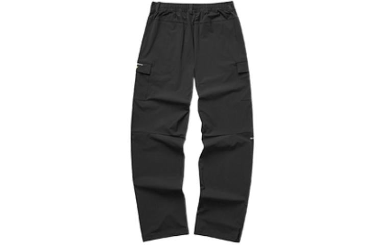 (WMNS) Skechers Elastic High-Waist Letter Printed Sports Pants 'Black Olive Green' L122W098