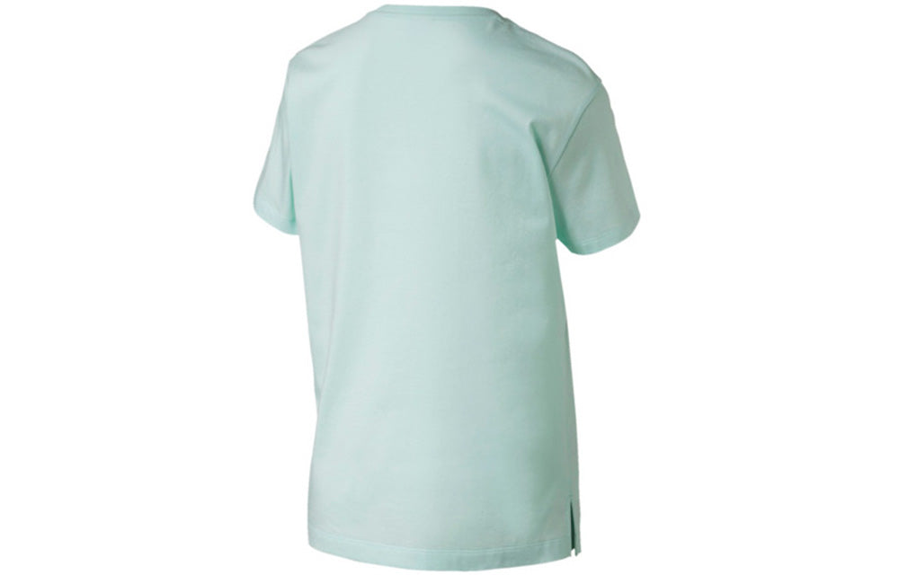 (WMNS) PUMA Casual Round Neck Short Sleeve Light Blue 579406-34