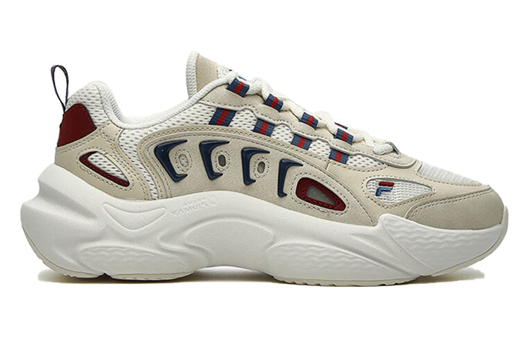 (WMNS) FILA FUSION SKY TRAIL DX Sneakers 'Beige White Red' T12W331601FWE