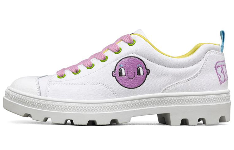 (WMNS) Jeremyville x Skechers Roadies Low-Top Canvas Shoes White 66666304-WHT