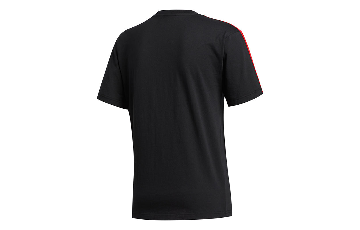 adidas originals Stripe Circle Sports Short Sleeve Black GD2123