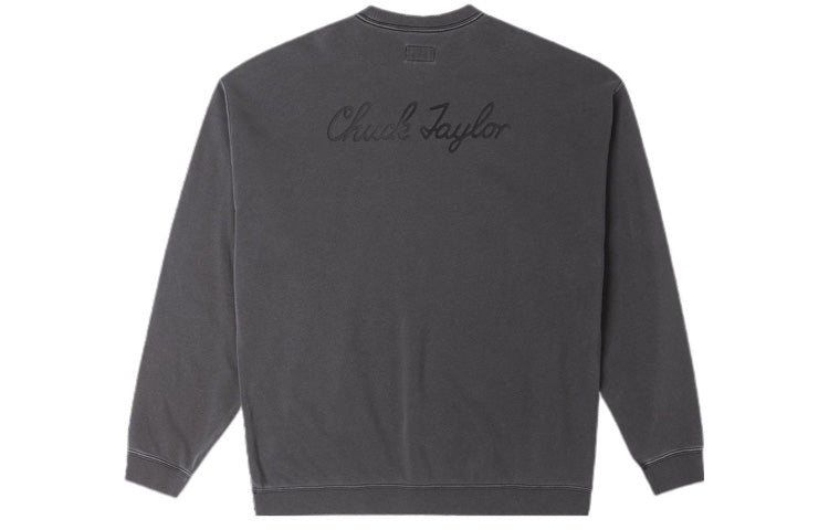 Converse Chuck Taylor Sneakers Patch Loose Fit Sweatshirt 'Black' 10024866-A04