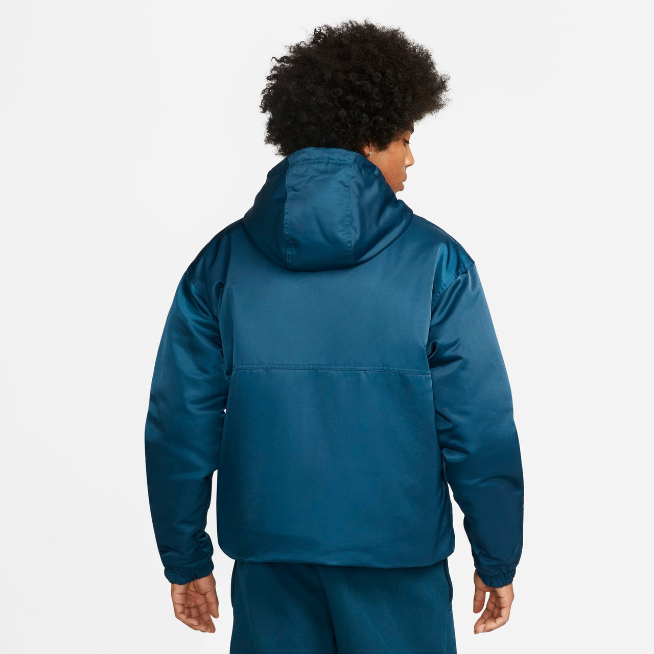 Nike Solo Swoosh Satin Anorak Jacket 'Blue' DR0839-460