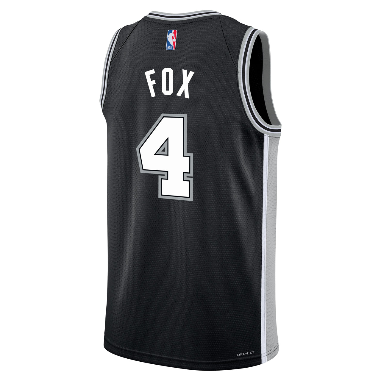 (GS) Nike NBA De'Aaron Fox' San Antonio Spurs Icon Edition Swingman Jersey 'Black' 9Z2B7BX2P-UDF
