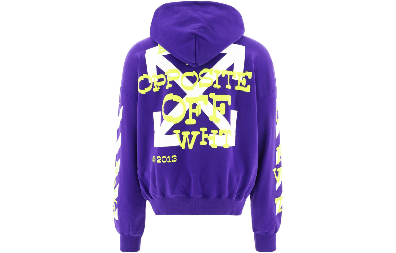 Off-White Opposite Arrow Cotton Sweatshirt OMBB110S23FLE0023750