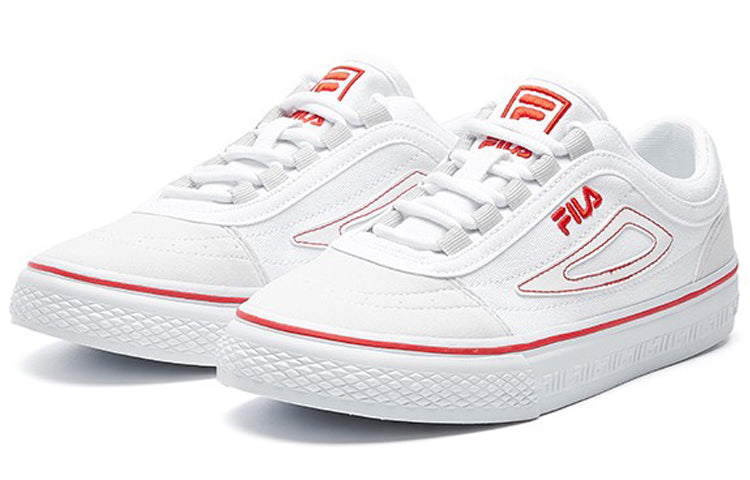 (WMNS) FILA Light Sneakers GS White/Red F12W034423FWT