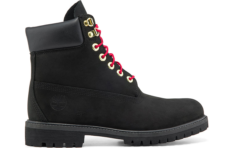 Timberland 6 Inch Waterproof Premium Boots 'Black Red' A2GHY001