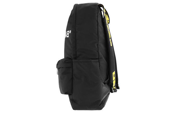 Off-White Quote Backpack 'Black White' OMNB003F22FAB0041001