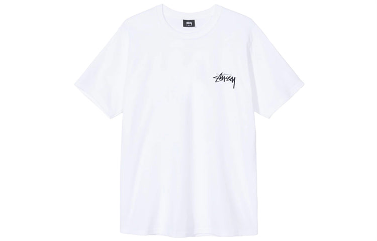Stussy Falls Tee Classic Poster Short Sleeve Unisex White 1904475-WHITE
