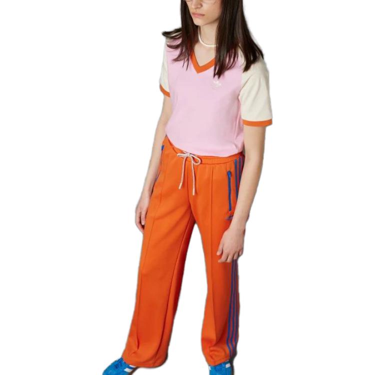 (WMNS) adidas originals Adicolor 70s V-Neck Cali T-shirt 'True Pink' IK7886
