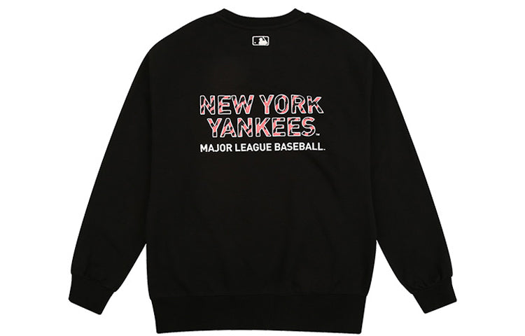 MLB Unisex Printing Logo Round-neck Sweatshirt Black 31MTZ3941-50L