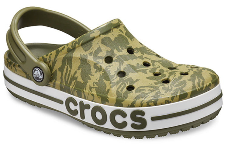 Crocs 4 Printing Camouflage Green Unisex Sandals 206232-354