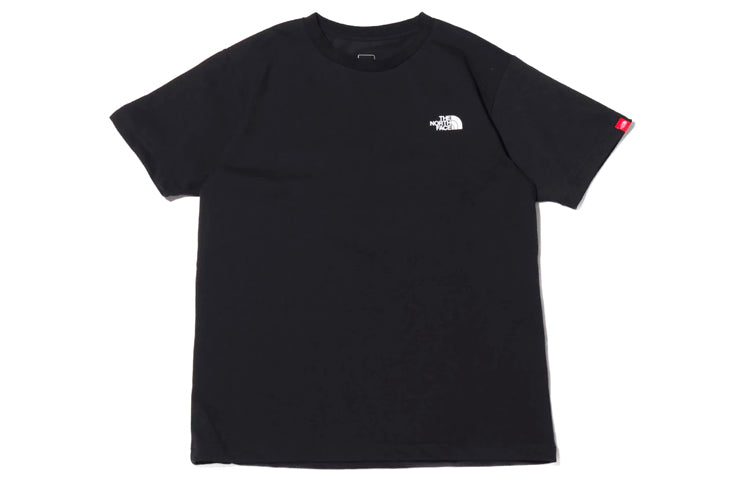 Men's THE NORTH FACE National Flag Printing logo Short Sleeve Black NT32053-K