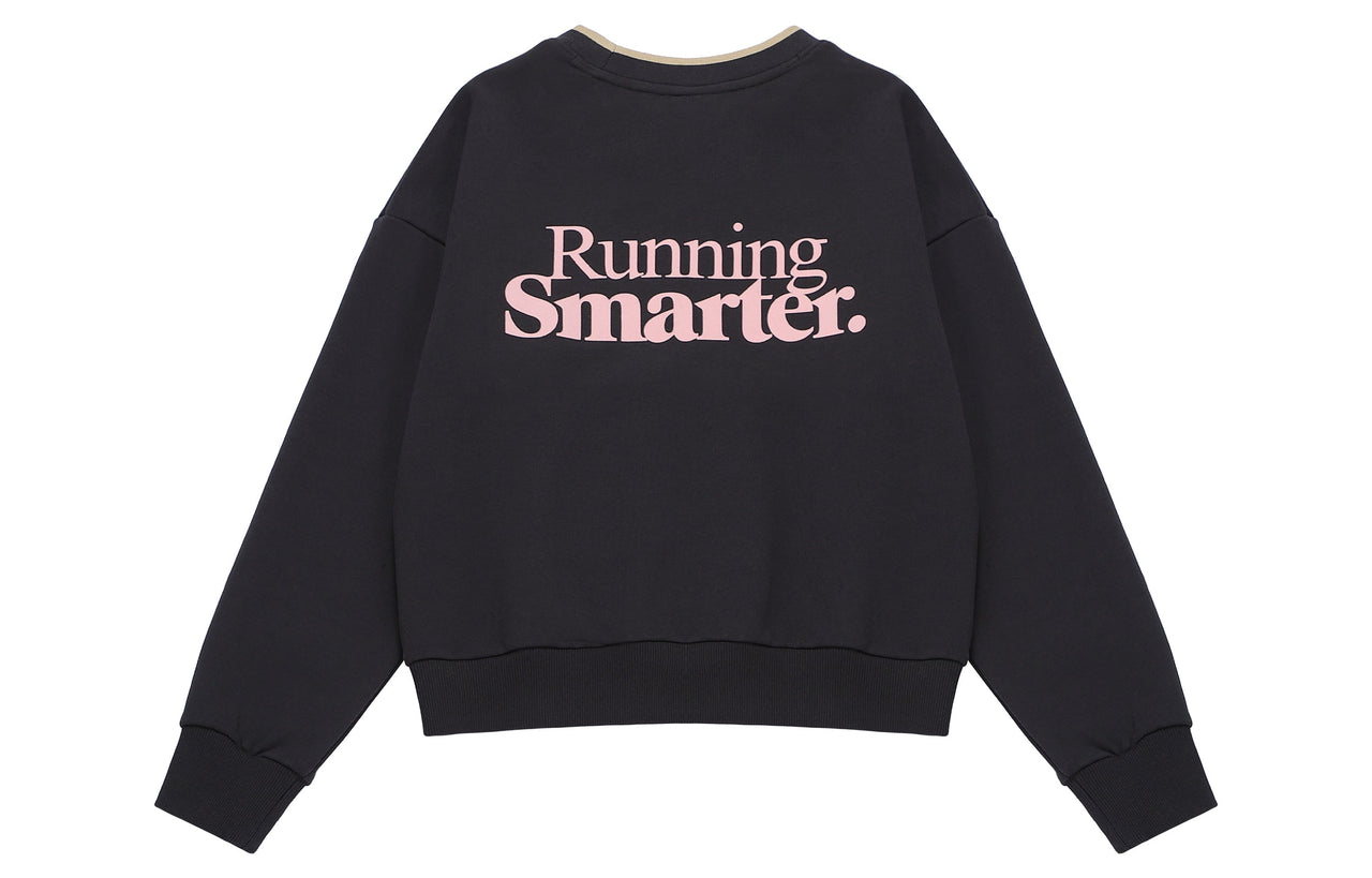 (WMNS) New Balance Athletics 70s Crewneck Sweatshirt Asia Sizing 'Black Pink' AWT23552-PHM