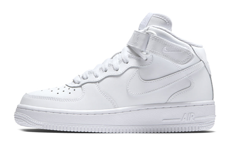 (GS) Nike Air Force 1 Mid 'Triple White' 314195-113