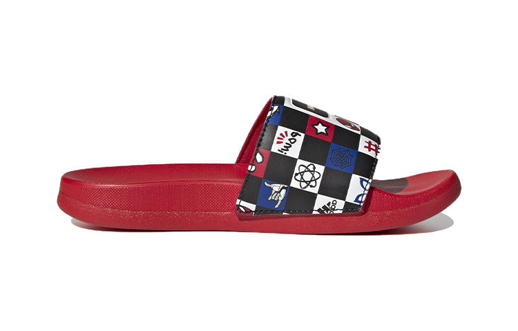(GS) حذاء adidas Adilette Comfort Slide x Disney 'Spider-Man Checkerboard' HP7758