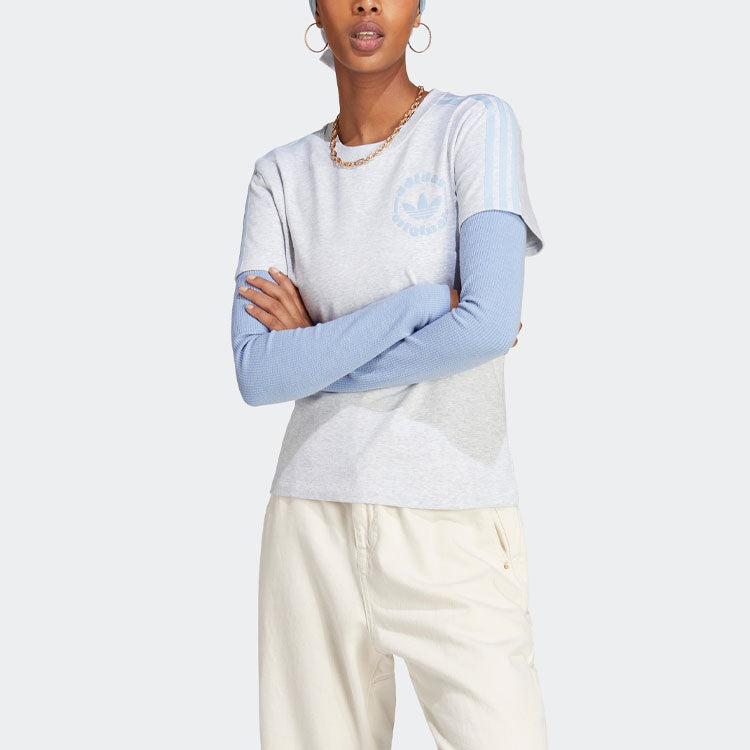 (WMNS) adidas originals Graphic T-Shirt 'Light hemp gray' IC7981