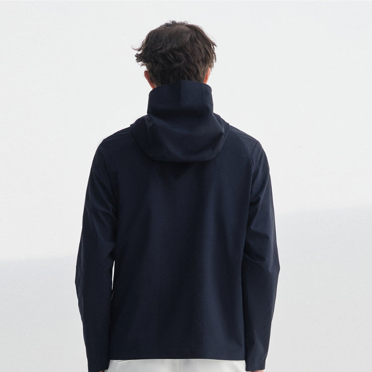 Yellow FILA Sports hooded Woven Tops Jacket Blue F11M028701F-NV