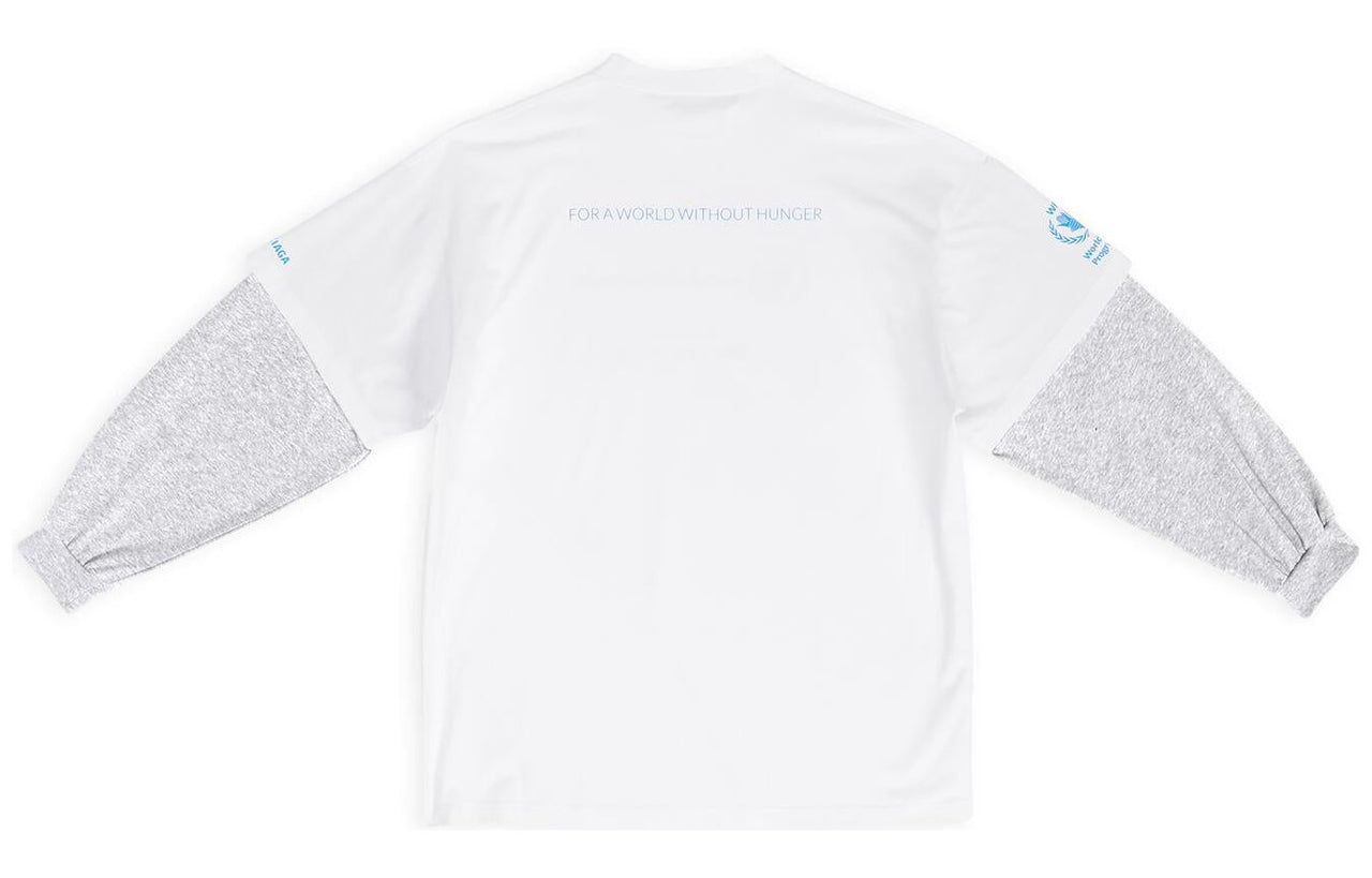 Balenciaga x WFP Double Sleeves T-Shirt 'White' 698089TMVL29086